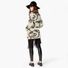 Tessuto a maglia per cappotto con volti astratti – nero/bianco lana,  thumbnail number 5