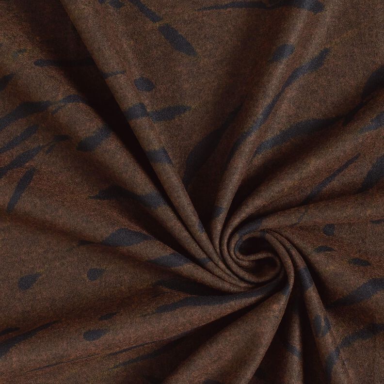 jersey romanit strisce astratte ruvide – marrone nerastro,  image number 3