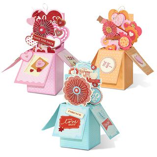 Kit per scatola pop-up fai-da-te Save the Date [ 3pezzo/i ] – mix di colori, 