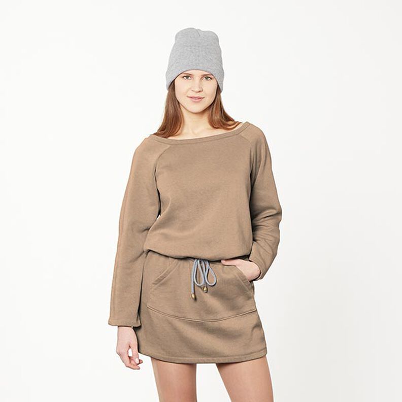 GOTS French terry, felpa estiva | Tula – beige,  image number 5