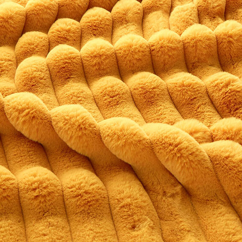 tessuto da tappezzeria soffice tessuto a coste – giallo curry,  image number 3