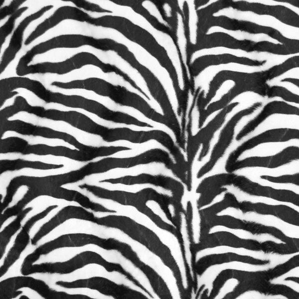 pelliccia sintetica zebra – nero/bianco,  image number 1