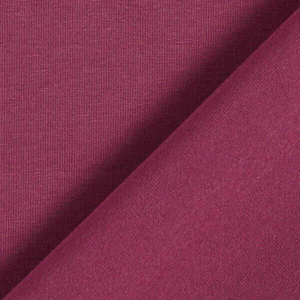 jersey di cotone medio tinta unita – rosso Bordeaux,  image number 5