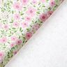 tessuto arredo satin di cotone Mare di fiori – rosa chiaro/bianco,  thumbnail number 4