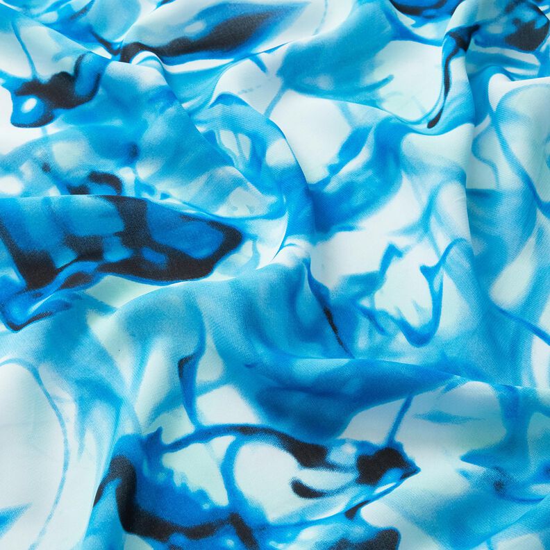Chiffon fosco – blu brillante,  image number 2