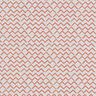 tessuto in cotone cretonne motivo zigzag etnico – terracotta,  thumbnail number 1