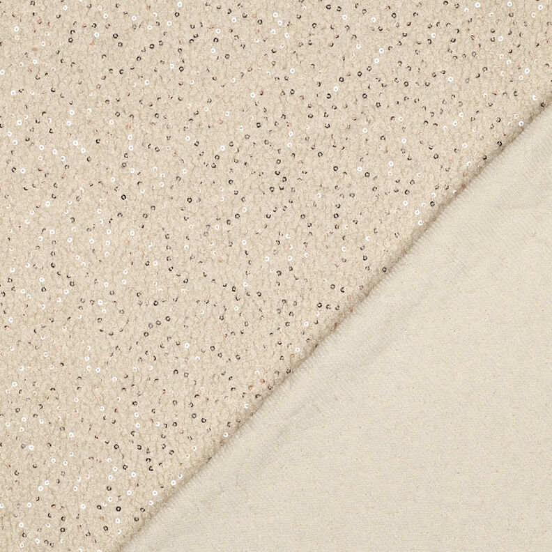 maglia bouclé paillettes tinta unita | Poppy Fabrics – anacardo,  image number 5