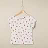 GOTS jersey di cotone Fragole all'acquerello stampa digitale – avorio,  thumbnail number 5