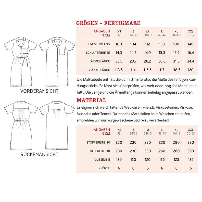 FRAU ISLA Camicia-abito con collo rovesciato | Studio Schnittreif | XS-XXL,  image number 8