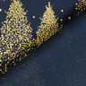 tessuto in cotone popeline Polvere d'oro degli abeti – blu notte/oro,  thumbnail number 4