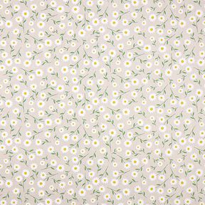 tessuto arredo mezzo panama margheritine – naturale/bianco, 