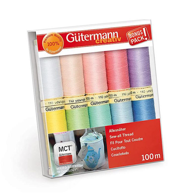 Set filo da cucito Cucitutto - pastelli - | BONUS PACK! | Gütermann creativ,  image number 1