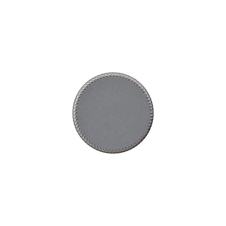 bottone in metallo-poliestere con gambo [ 15 mm ] – grigio,  image number 1