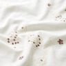 Velluto a costine con fiori ricamati in pailletes – crema,  thumbnail number 2