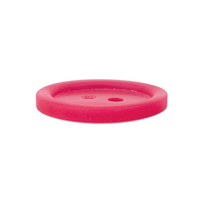 bottone in plastica 2 fori basic - rosa fucsia,  image number 2