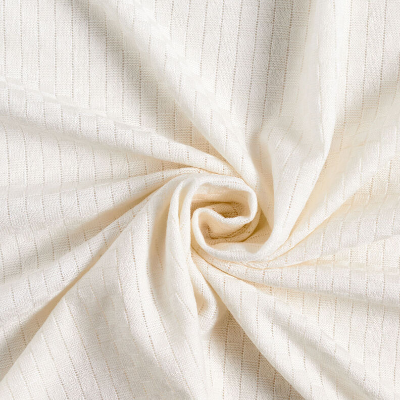 Maglia fine con quadri strutturati – bianco lana,  image number 4