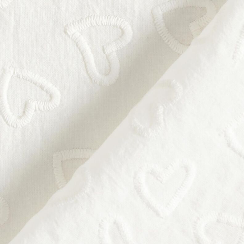 batista Cuori ricamati | Poppy Fabrics – avorio,  image number 4