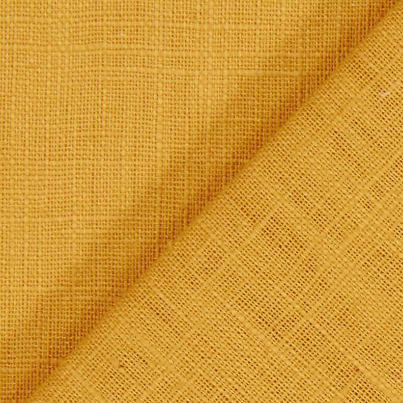 Tessuto di lino misto Ramie medio – senape,  image number 4