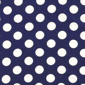 tessuto increspato pois [2,5 cm] – blu marino, 