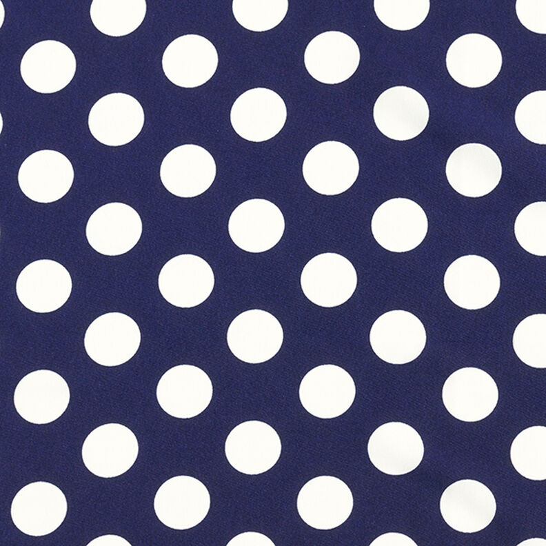 tessuto increspato pois [2,5 cm] – blu marino,  image number 1