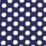 tessuto increspato pois [2,5 cm] – blu marino,  thumbnail number 1