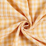 mussolina / tessuto doppio increspato Vichy a quadri tinto in filo – oro anticato/bianco,  thumbnail number 5