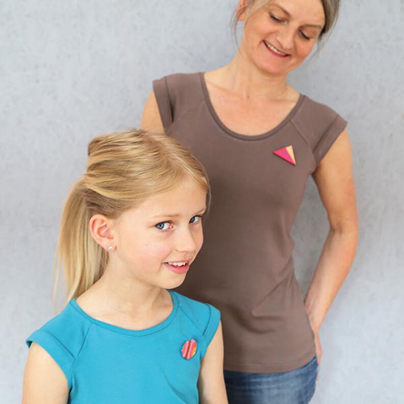 FRAU JOSY - canotta con cuciture tipo raglan e risvolti sulle spalle, Studio Schnittreif | XS - XL,  image number 5
