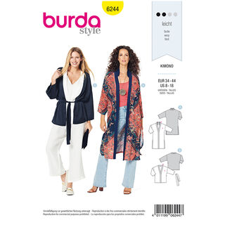 kimono, Burda 6244 | 34 - 44, 