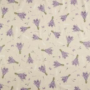cotone rivestito Bouquet di lavanda – naturale/lavanda, 