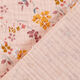 mussolina / tessuto doppio increspato romantici tralci di fiori – rosa,  thumbnail number 4