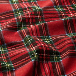 tessuto arredo tessuti canvas Quadri scozzesi – rosso/verde abete, 