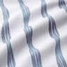 tessuto arredo mezzo panama Righe ondulate – blu,  thumbnail number 2