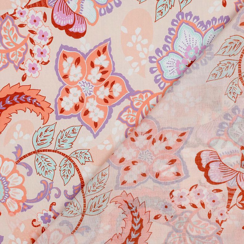 Voile di cotone Stella | Nerida Hansen – albicocca/lavanda,  image number 4