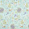 tessuto in cotone popeline Fiori selvatici – menta chiaro/lavanda,  thumbnail number 1