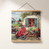 taglio di tessuto arredo gobelin Vespa – rosso carminio/beige chiaro,  thumbnail number 7