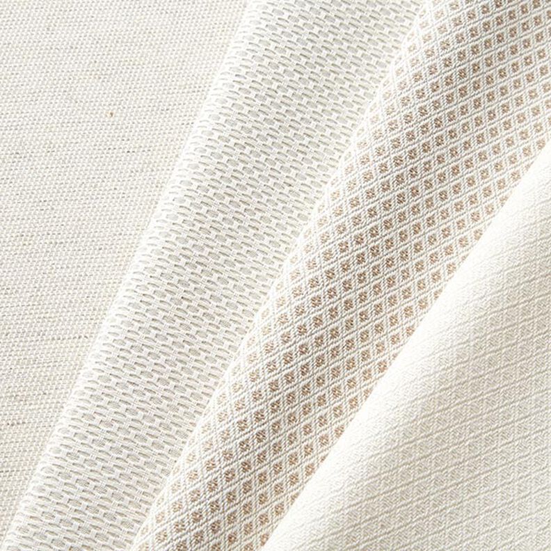 tessuto arredo Jacquard Piccoli rombi – bianco lana,  image number 4