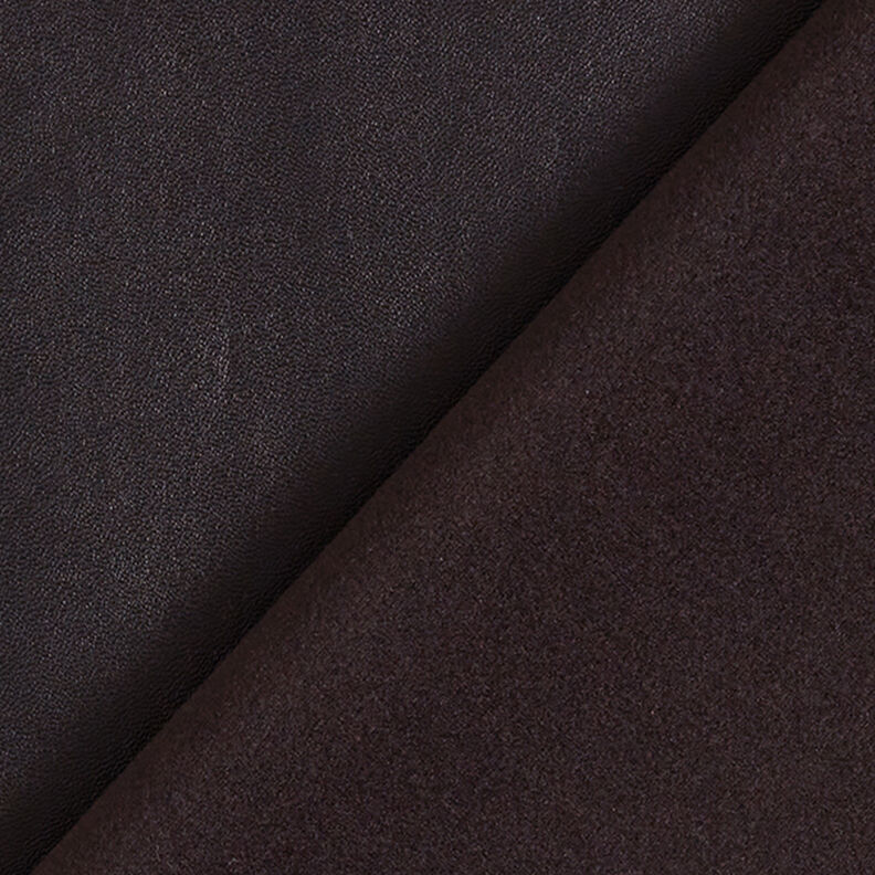 Finta pelle liscia elasticizzata in tinta unita – nero,  image number 3