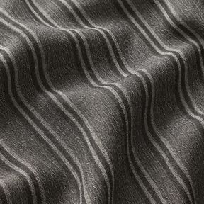 Tessuto in cotone a righe scanalate – antracite, 