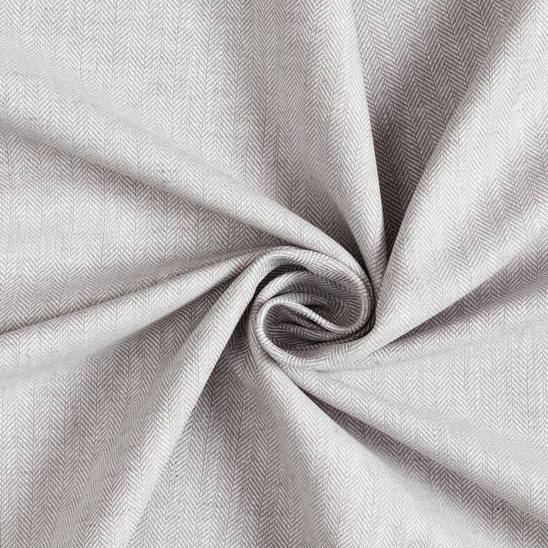 misto lino-cotone, spina di pesce – argento,  image number 3