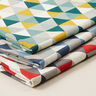 tessuto arredo mezzo panama triangoli – verde,  thumbnail number 5