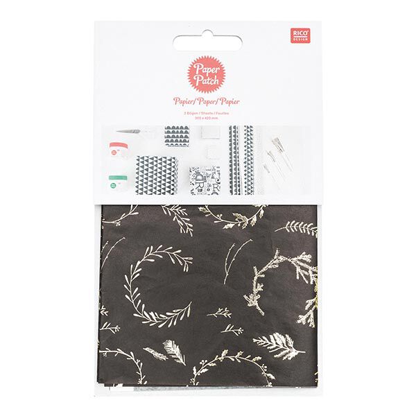 carta Paper Patch set corone | Rico Design – nero, image number 1