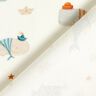 jersey di cotone Balene marittime stampa digitale – bianco lana,  thumbnail number 4