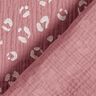 mussolina / tessuto doppio increspato Grande motivo leopardato – rosa antico scuro/bianco,  thumbnail number 4