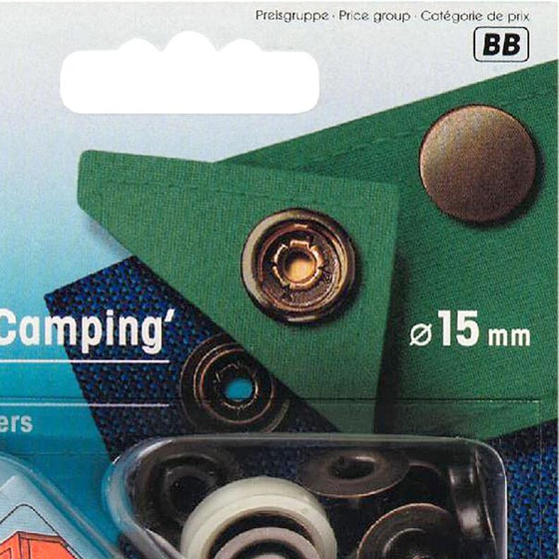 bottoni a pressione Sport & Camping [Ø 15 mm] - oro vecchio metallica antico| Prym,  image number 2