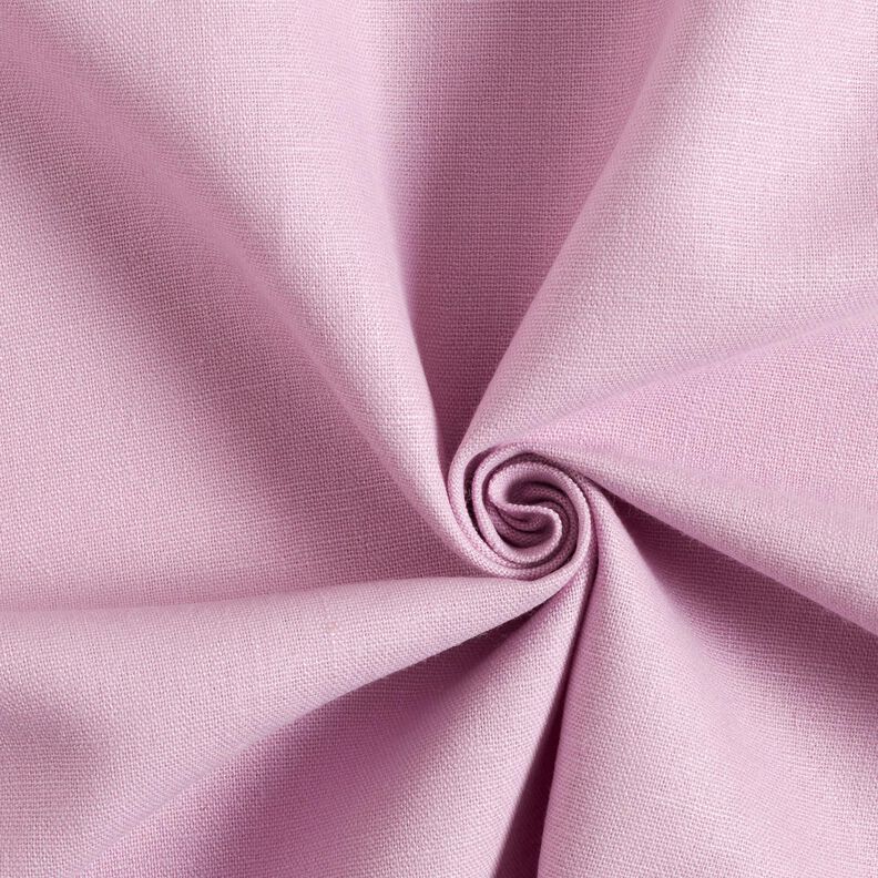 Tessuto in puro lino pesante tinta unita – violetto pastello,  image number 1