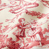 tessuto arredo tessuti canvas Coppia romantica 280 cm – rosso Bordeaux/crema,  thumbnail number 2