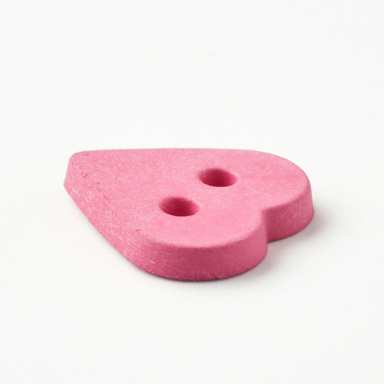 Bottone a forma di cuore [Ø 15 mm] – pink,  image number 2