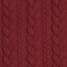 Jersey jacquard, cloqué, motivi a treccia – rosso Bordeaux,  thumbnail number 1