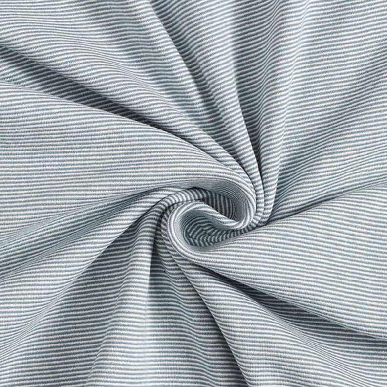 Costina tubolare per polsini con anelli stretti – colore blu jeans/bianco lana,  image number 1