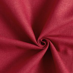 Tessuto in puro lino pesante tinta unita – rosso scuro, 
